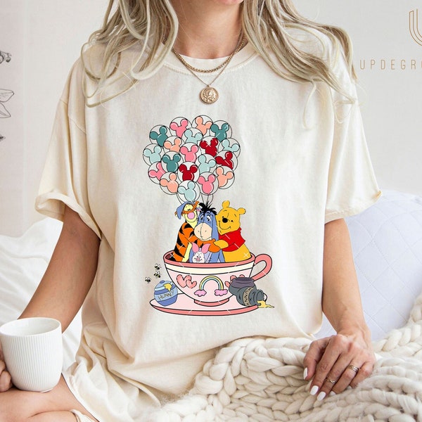 Tigger And Winnie Pooh Hug Eeyore Shirt, Vintage Pooh Bear Shirt, Disney Family Trip Shirt, Disneyworld Shirt, The Pooh Shirt