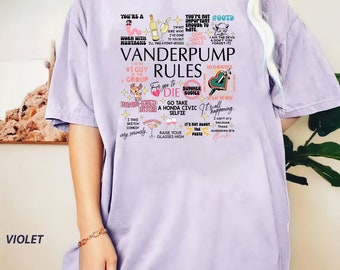 Comfort Colors® Vanderpump Rules Mash-up Unisex Shirt - Vanderpump Rules Iconic Quotes, All the Seasons Quotes, Scandoval