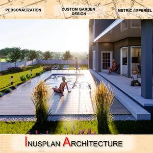 Custom Garden Design & Rendering | Downloadable Landscape Plans | Patio, Backyard, Outdoor Play Area, and Garden Decor ,Diy garden design