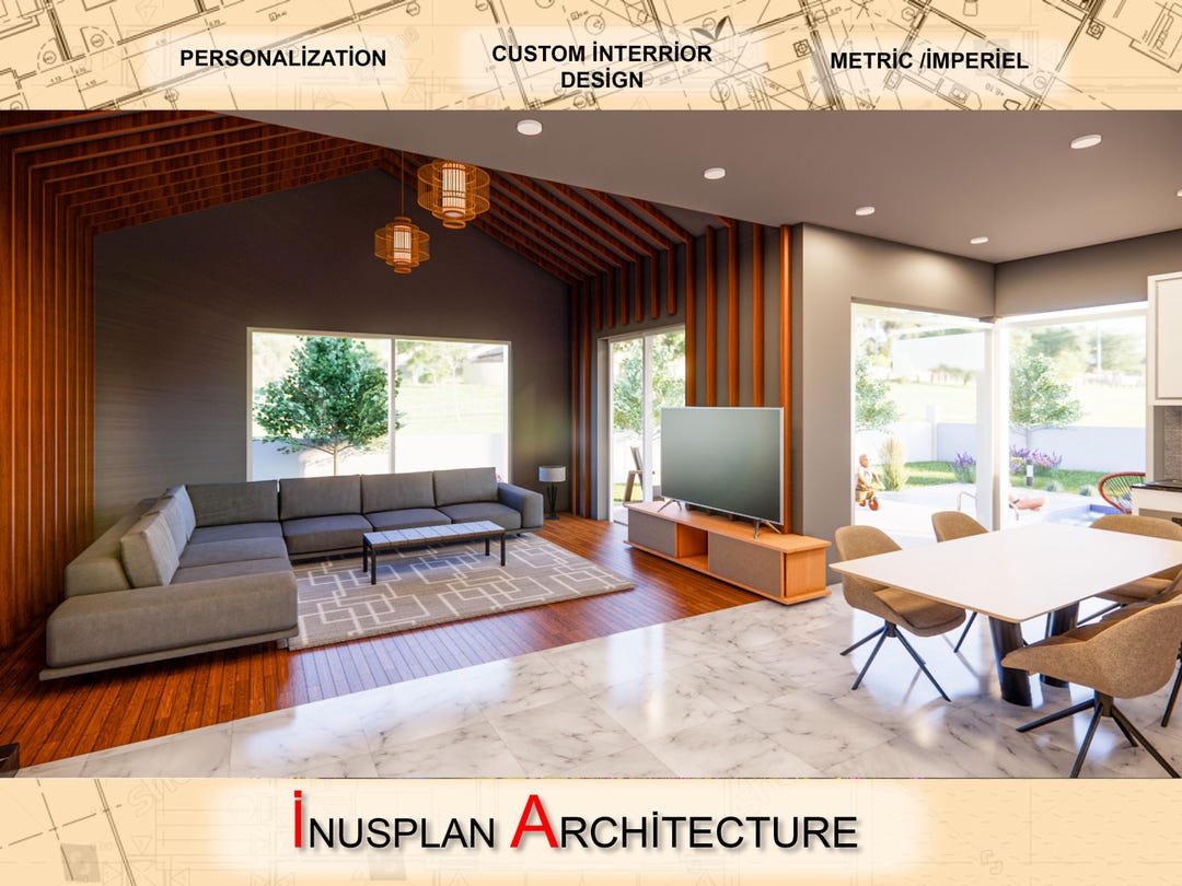 Custom Home Design Plans | Interior Design & Rendering (downloadable ...