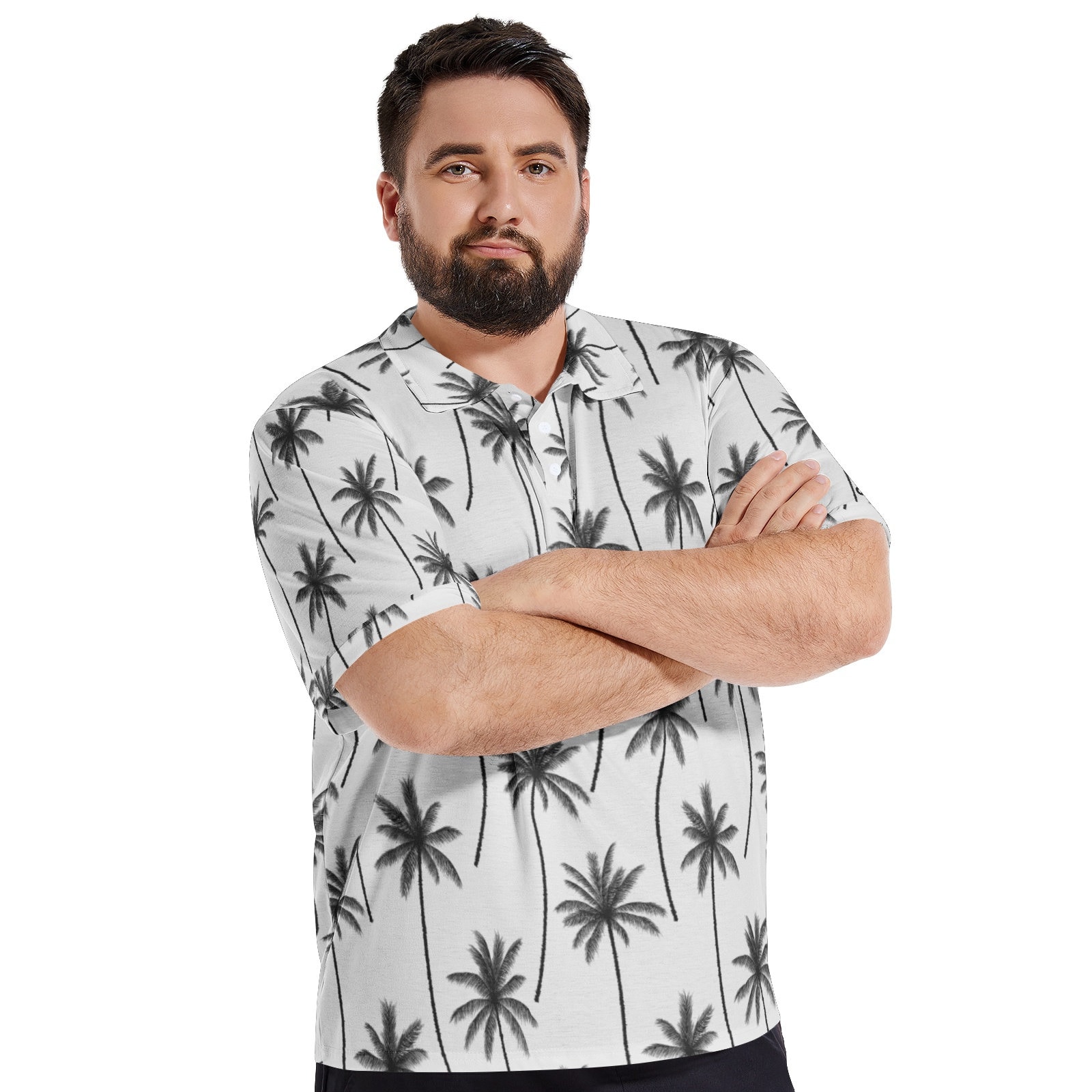 Tropical Palm Trees Polo Shirt
