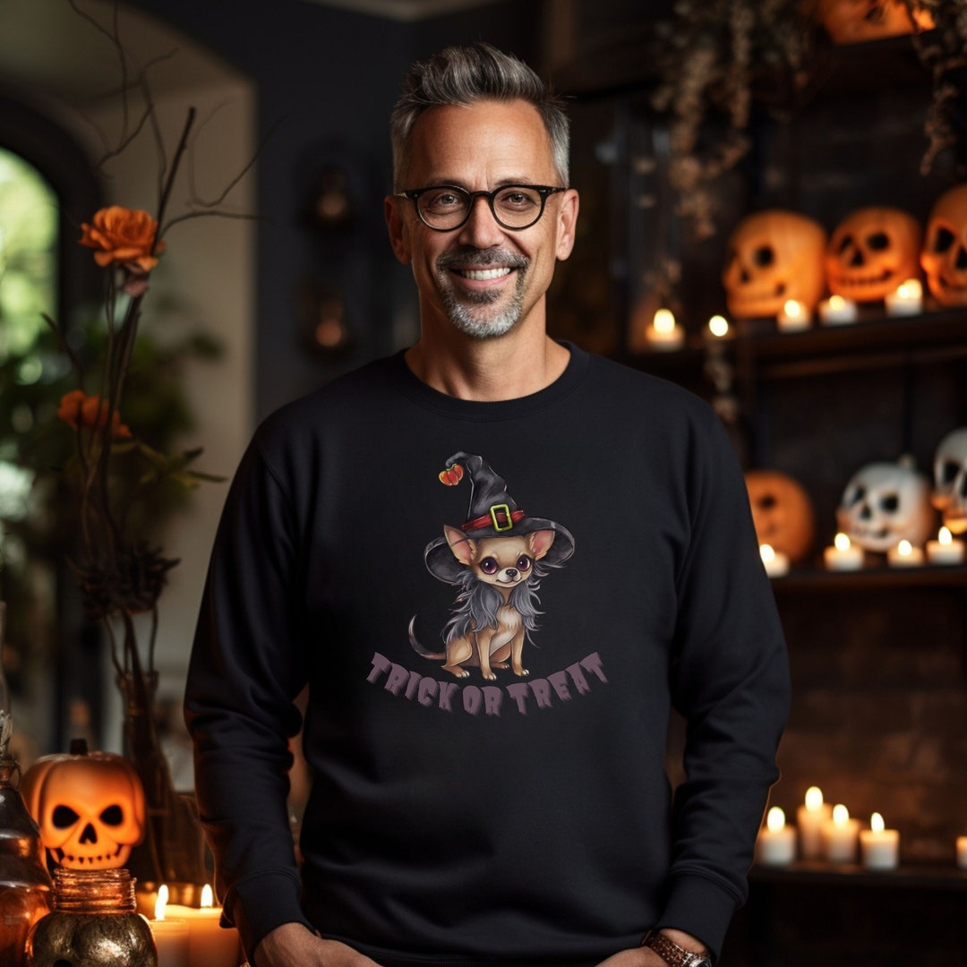 Trick or Treat Chihuahua Shirt Halloween Chihuahua Halloween Etsy