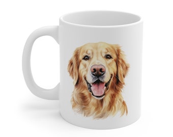 Golden Retriever Mug: "All You Need is Love and a Golden" 11oz Coffee Cup