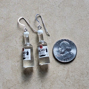 Bacardi Carta Blanca Earrings with Sterling Silver Ear Wires
