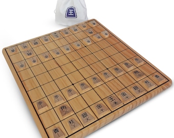 Handmade Solid Walnut Shogi Game Set - Etsy