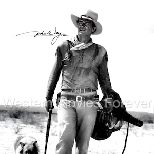 John Wayne Western Movie Wall Art Poster Vintage Cowboy Holywood Icon Digital Downloads