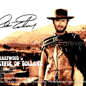 Clint Eastwood Western Wall Art Fistful of Dollars Poster Spaghetti Cowboy Movie Digital Downloads