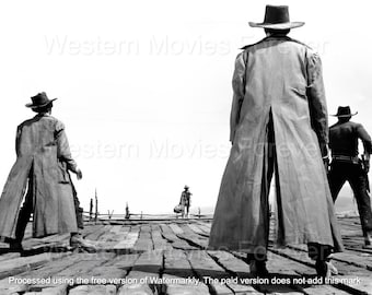Once Upon A Time in the West Cowboy Outlaws Wall Art Pictures Digital Downloads