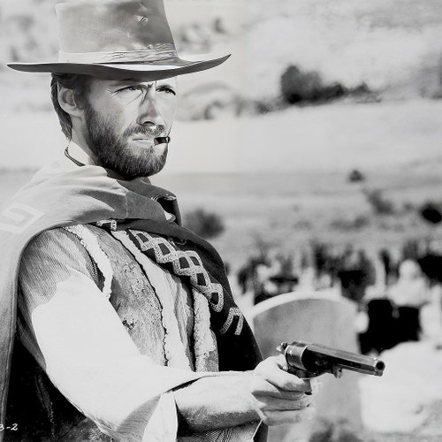 夕陽のガンマン クリント・イーストウッド カウボーイ ガン 葉巻