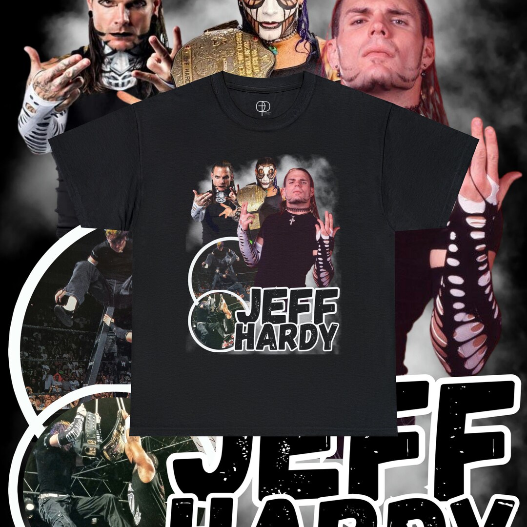 Vintage 90s Jeff Hardy Graphic T-shirt Unisex Jeff Hardy Tee Hardy Boyz ...