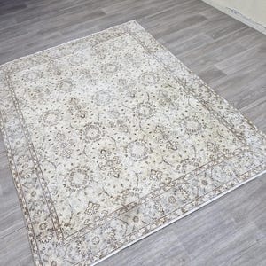 16 x 25 cm großer türkischer handgeknüpfter Oushak Teppich