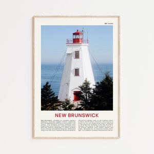 New Brunswick Print Film Foto, New Brunswick Wandkunst, New Brunswick Poster, New Brunswick Foto, New Brunswick Poster Druck, Wanddekor