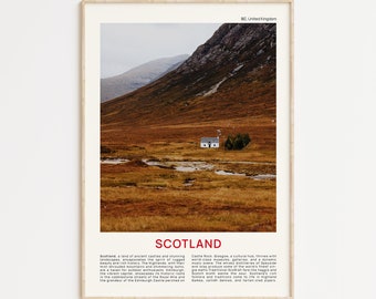 Scotland Print Film Photo, Scotland Wall Art, Scotland Poster, Scotland Photo, Scotland Poster Print, UK Wall Decor, United Kingdom Poster