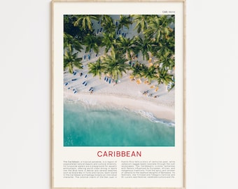 Caribbean Print Film Photo, Caribbean Wall Art, Caribbean Poster, Caribbean Photo, Caribbean Poster Print, Caribbean Wall Decor, Satellite