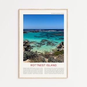 Rottnest Island Print Filmfoto, Rottnest Island Wandkunst, Rottnest Island Poster, Rottnest Island Foto, Rottnest Island Poster, WA