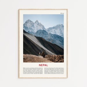 Nepal Print Film Photo, Nepal Wall Art, Nepal Poster, Nepal Photo, Nepal Poster Print, Nepal Wall Decor, Nepal Art, Mount Everest Photo