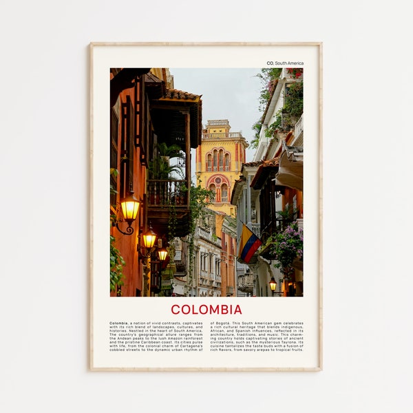 Kolumbien Print Film Foto, Kolumbien Wandkunst, Kolumbien Poster, Kolumbien Foto, Kolumbien Poster Druck, Kolumbien Wanddekor, Kolumbien Kunst