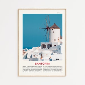 Santorini Print Film Foto, Santorini Wandkunst, Santorini Poster, Santorini Foto, Santorini Poster Druck, Griechenland Wanddekoration, Griechenland Poster
