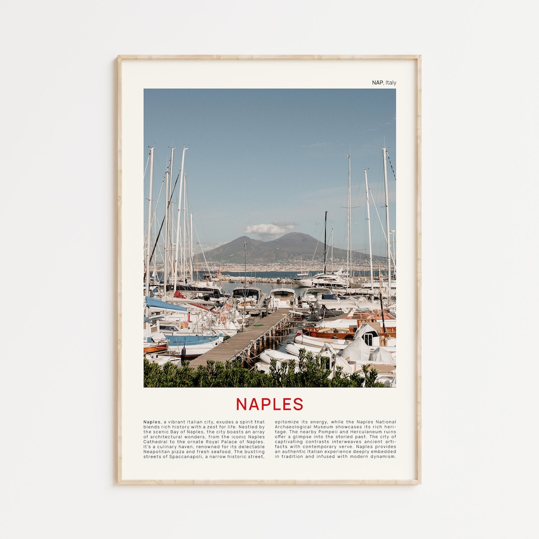 Naples Print Film Photo Naples Wall Art Naples Poster Etsy