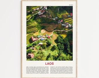 Laos Print Film Photo, Laos Wall Art, Laos Poster, Laos Photo, Laos Poster Print, Laos Wall Decor, Laos Art, Travel Poster, Laos Photo Print