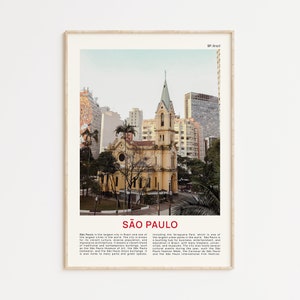 Sao Paulo Print Film Foto, Sao Paulo Wandkunst, Sao Paulo Poster, Sao Paulo Foto, Sao Paulo Poster Druck, Brasilien Wanddekoration, Brasilien Poster