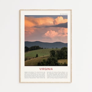Virginia Print Film Foto, Virginia Wandkunst, Virginia Poster, Virginia Foto, Virginia Posterdruck, Virginia Wanddekor, USA Posterdruck