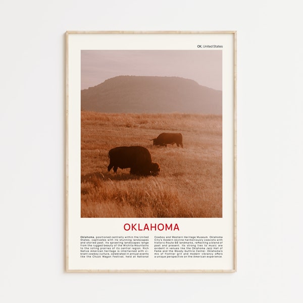 Oklahoma Print Film Photo, Oklahoma Wall Art, Oklahoma Poster, Oklahoma Photo, Oklahoma Poster Print, Oklahoma Wall Decor, USA Poster Print