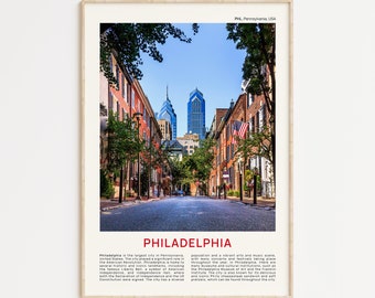 Philadelphia Print Film Photo, Philadelphia Wall Art, Philadelphia Poster, Philadelphia Photo, Philadelphia Poster Print, Pennsylvania, USA