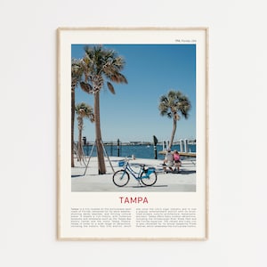 Tampa print filmfoto, Tampa muurkunst, Tampa poster, Tampa foto, Tampa poster print, Florida Wall Decor, USA poster print, Florida poster