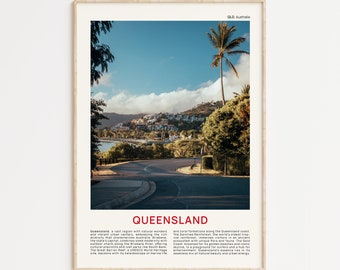Queensland Print Film Photo, Queensland Wall Art, Queensland Poster, Queensland Photo, Queensland Poster Print, Australia Wall Decor, QLD