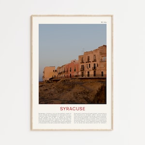 Syracuse Print Film Photo, Syracuse Wall Art, Syracuse Poster, Syracuse Photo, Syracuse Poster Print, Italy Wall Decor, Italy Poster Print