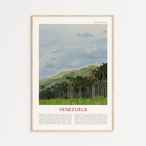Fotografía impresa de Venezuela, arte mural de Venezuela, póster de Venezuela, impresión fotográfica de Venezuela, impresión de póster de Venezuela, decoración de pared de Venezuela