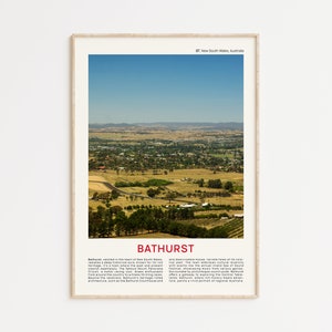 Bathurst-filmfoto afdrukken, Bathurst-muurkunst, Bathurst-poster, Bathurst-foto, Bathurst-posterafdruk, wanddecoratie Australië, Bathurst NSW-kunst