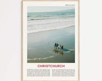 Christchurch Print Film Photo, Christchurch Wall Art, Christchurch Poster, Christchurch Photo, Christchurch Poster Print, New Zealand Print