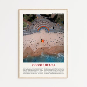 Fotografía impresa en película de Coogee Beach, arte mural de Coogee Beach, póster de Coogee Beach, fotografía de Coogee Beach, impresión de póster de Coogee Beach, Coogee Beach NSW