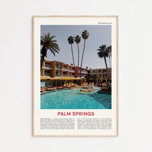 Palm Springs Print Film Photo, Palm Springs Wall Art, Palm Springs Poster, Palm Springs Photo, Palm Springs Poster Print, California, USA