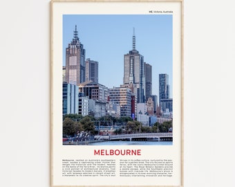 Melbourne Print Film Photo, Melbourne Wall Art, Melbourne Poster, Melbourne Photo, Melbourne Poster Print, Australia Wall Decor, Skyline