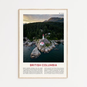 British Columbia Print Film Photo, British Columbia Wall Art, British Columbia Poster, British Columbia Photo, BC Poster Print, Wall Decor