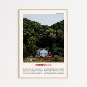 Mississippi Print Film Photo, Mississippi Wall Art, Mississippi Poster, Mississippi Photo, Mississippi Poster Print, Mississippi Wall Decor