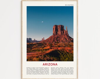 Arizona Print Film Photo, Arizona Wall Art, Arizona Poster, Arizona Photo, Arizona Poster Print, Wall Decor, USA Poster Print, United States