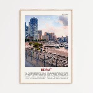Beiroet filmfoto afdrukken, kunst aan de muur Beiroet, poster Beiroet, foto Beiroet, Beiroet poster print, Libanon muur decor, Libanon poster print