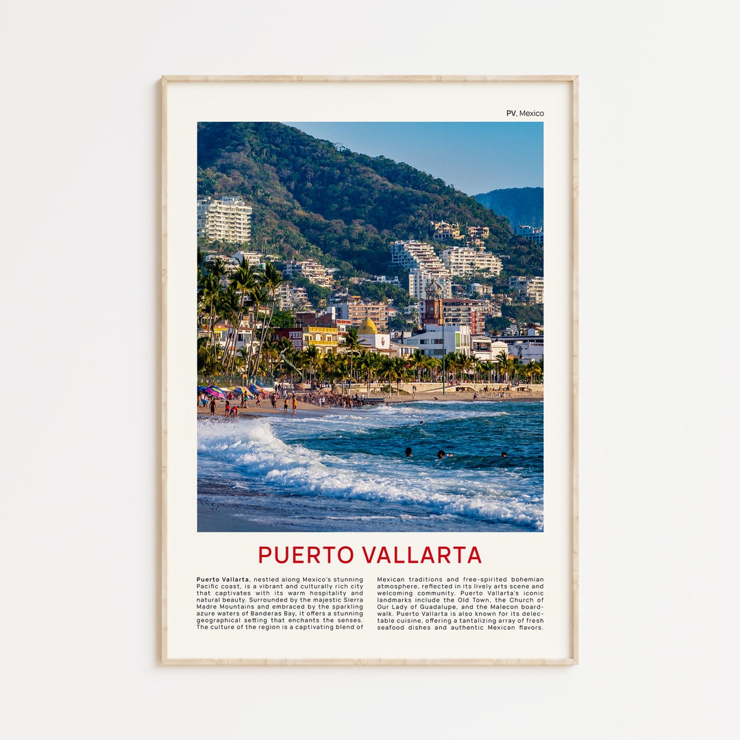 Puerto Vallarta Print Film Photo, Puerto Vallarta Wall Art, Puerto