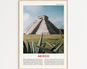 Mexico Print Film Photo, Mexico Wall Art, Mexico Poster, Mexico Photo, Mexico Poster Print, Mexico Wall Decor, Mexico Map, Mexico Photo