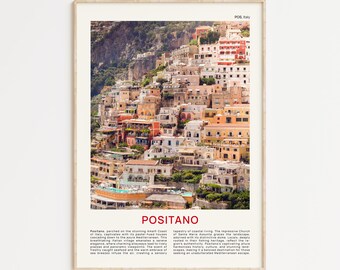 Impresión fotográfica de Positano, arte mural de Positano, póster de Positano, fotografía de Positano, impresión de póster de Positano, decoración de pared de Italia, impresión de póster de Italia