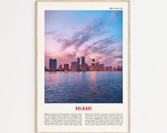 Miami Print Film Foto, Miami Wandkunst, Miami Poster, Miami Foto, Miami Posterdruck, Florida Wanddekor, USA Posterdruck, Vereinigte Staaten