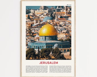 Jerusalem Print Film Photo, Jerusalem Wall Art, Jerusalem Poster, Jerusalem Photo, Jerusalem Poster Print, Israel Wall Decor, Israel Print
