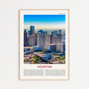 Houston Print Film Photo, Houston Wall Art, Houston Poster, Houston Photo, Houston Poster Print, Texas Wall Decor, USA Poster, United States