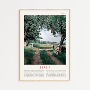 Fotografía impresa de Serbia, arte mural de Serbia, póster de Serbia, fotografía de Serbia, impresión de póster de Serbia, decoración de pared de Serbia, decoración de pared de Serbia, arte de Serbia