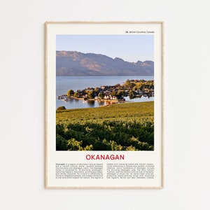 Okanagan Print Film Photo, Okanagan Wall Art, Okanagan Poster, Okanagan Photo, Okanagan Poster Print, BC Wall Decor, Canada Poster Print