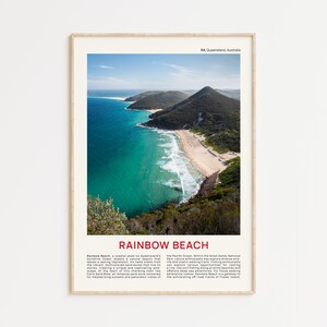Photo de film impression plage arc-en-ciel, art mural plage arc-en-ciel, affiche plage arc-en-ciel, photo plage arc-en-ciel, impression affiche plage arc-en-ciel, Queensland, Australie